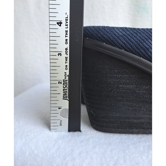 Dr. Scholl's Maxwell Mule Wedge Sz 11 Shoes Blue Suede Peasant Boho Slip… - Picture 9 of 10